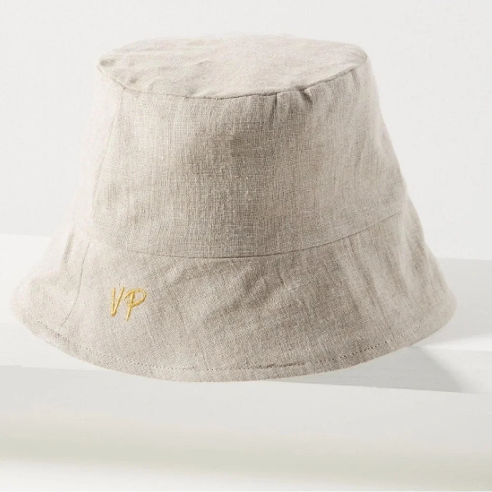 Anthropologie Van Palma linen bucket hat one size